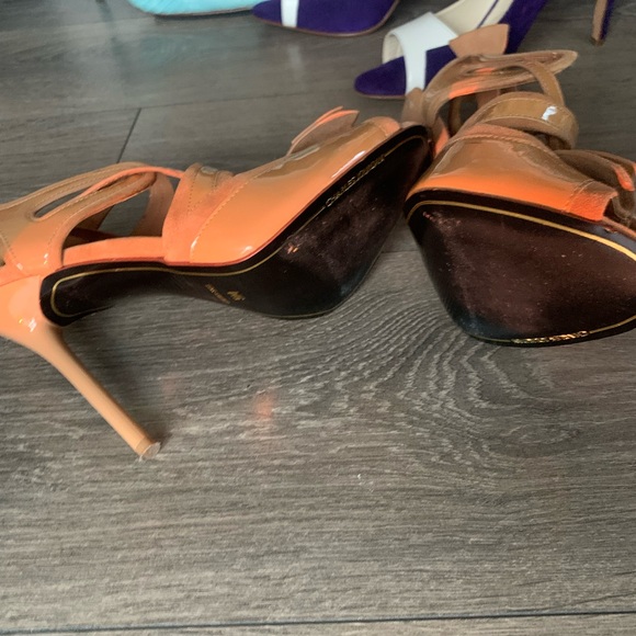Charles Jourdan Nude Sandals Sz 9 - Picture 3 of 3